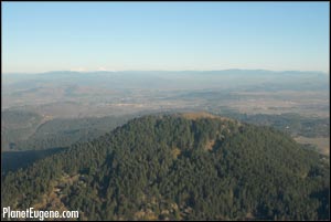 Aerial photo of Spencer Butte